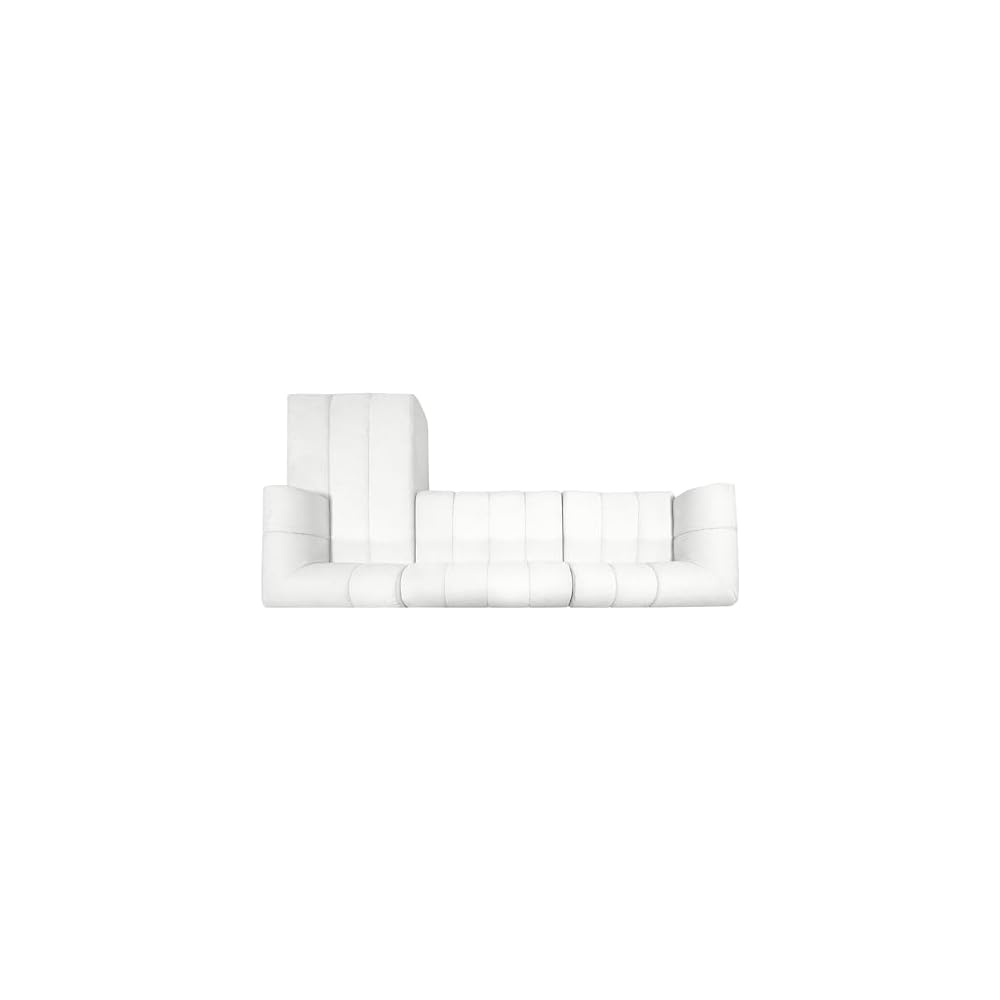 122" Modern L-Shaped Sectional Sofa with Chaise Lounge,Skin-Friendly Fully Compressed Sponge Couch,High-Density Foam Cushions,Right Hand Facing,Lounge Seating for Living Room,Beige