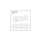 Curved Sectional Sofa, 102", 4-Seater, Pillows, Deep Seats, Boucle, Modern