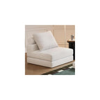 Folding Sofa Bed, 3-in-1 Convertible Sleeper Chair Bed with Pillows, Foldable Floor Couch with High-Density Foam, Futon Small Boneless Couch for Living Room Bedroom Lounge, Single, White