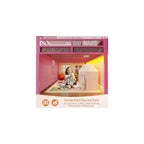 Low Loft Bed Twin Size with 9 Storage Drawers for Kids, Pink