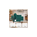 Convertible Futon Couch Bed, Sleeper Sofa Bed with Adjustable Backrests, Linen Futon Sofa 3 Seater Comfy Couch for Small Spaces, Living Room, Bedroom(Green, 75")