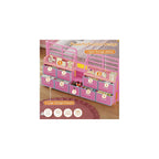 Low Loft Bed Twin Size with 9 Storage Drawers for Kids, Pink