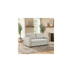 Tulsa 72" Convertible Sleeper Loveseat, Queen Size, Dreamcoil Comfort, FingerGuard Pinch Point Protection, Woven Fabric, Light Gray