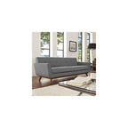 Engage Mid-Century Modern Upholstered Fabric Sofa in Expectation Gray