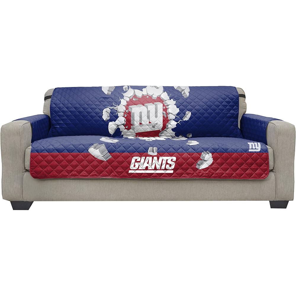 NFL Unisex NFL Recliner Reversible Furniture Protector with Elastic Straps, 80-inches by 65-inches